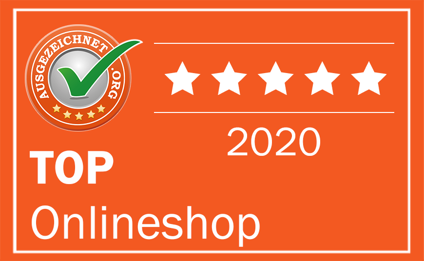 Top Onlineshop Badge from AUSGEZEICHNET.ORG