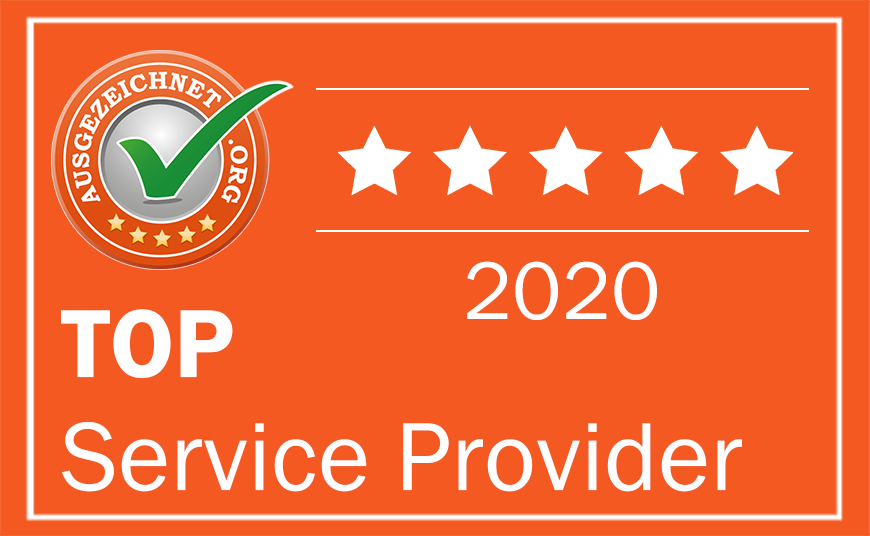 Top Service Provider Badge from AUSGEZEICHNET.ORG